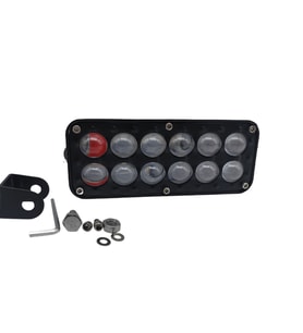 kırmızı-mavi-beyaz -sarı çakarlı / beyaz sarı çakarlı/ Space Offroad sis lambası   LASS382 (Siyah)