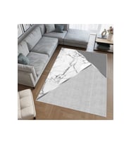 Rovigo Home Dijital Baskı Yıkanabilir Kaymaz Taban Salon Halısı RVG0645 (Gri)
