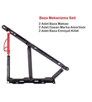 BAZA SETİ, MAKAS+AMORTİSÖR+EMNİYET KİLİDİ 750N  