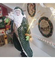 Polyester Yeşil Paltolu Noel Baba