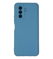 Newface Huawei Nova Y70 Kılıf Nano içi Kadife Silikon - Mavi