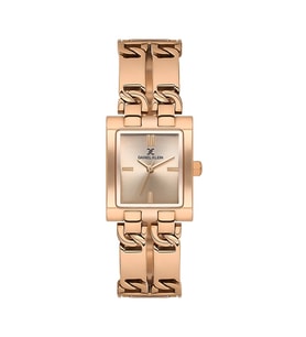 Daniel Klein DK.3.10052-5 Kare Kadran Çelik Kaplama 3 ATM Suya Dayanıklı Rose Gold Renk Kadın Kol Saati