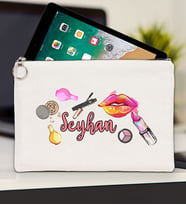 BK Gift Kişiye Özel İsimli-4 Tablet Çantası 30x21cm(12 Renk Seçeneği), Ipad Çantası, Baskılı Tablet Kılıfı (Ham)