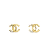 Cigold Taşlı Küpe 14 Ayar Altın 1.43 Gr OA-C1TB101029277 (Sarı)