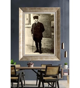 Gümüş Çerçeveli Atatürk Tablo za464