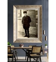 Gümüş Çerçeveli Atatürk Tablo za464