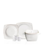 Korkmaz Bone Selection 60 Parça Kare Yemek Takımı A8451