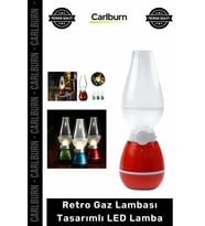 Özel Üretim Şarjlı Üfleme Sensörlü Nostaljik Dekoratif Masa Retro Gaz Lambası Tasarımlı LED Lamba