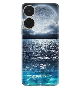 Realme C55 Kılıf Resimli Desenli Baskılı Silikon Great Moon 1301