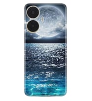 Realme C55 Kılıf Resimli Desenli Baskılı Silikon Great Moon 1301