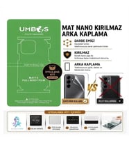 Xiaomi REDMİ 9A Uyumlu Full Arka Kapmala Ultra İnce Esnek Ekstra Koruma MAT - UMBOS