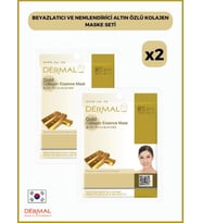 Beyazlatıcı ve Nemlendirici Altın Özlü Kolajen Maske Seti 2 Adet