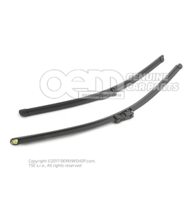 Silecek Süpürgesi Takım Polo 05-09 / Ibıza 06-08 / Cordoba 06-09 19Mm Buton 21'+19'" (530+480Mm)" (O