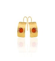 Kadir Jewellery 22 Ayar Altın Kaplama Kadın Minimal Küpe -El İşçiliği Ve Hipoalerjenik Küpe