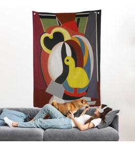 Auguste Herbin - Soyut Sanat Kompozisyon Duvar Örtüsü-8102