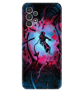 Samsung Galaxy M14 Kılıf Silikon Desen Özel Seri Astronot Attack 1702