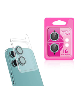 Apple iPhone 16 Uyumlu Zore CL-06 Kamera Lens Koruyucu (Açık Yeşil)