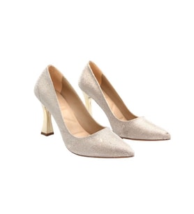Beyaz (Shoes) Kadın Stiletto ALTIN