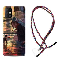 INFINIX Hot 8 9 10 11S Hot 10 Play 10T Kılıf Boyun Asklı Rasta Silikon Kız ve Kedi 1762