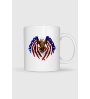 Bald Eagle Flag Of The United States Tasarımlı Kupa Bardak
