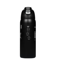 Owala 32 Oz (946 ml) Kilitli Kapaklı Çift Katmanlı Çelik Termos (Ekru-Siyah)
