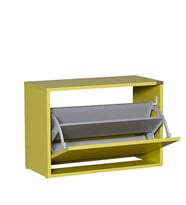 Adore Mobilya Step Oturaklı Ayakkabılık-Yeşil 60x42x30 cm (GxYxD)