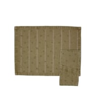 Amerikan Servis - Çatal Bıçak Servis Denim Desenli 35 x 50 Cm 