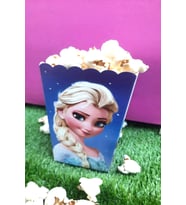 8'li Elsa Kraliçe Mısır Kutusu - PopCorn Kutusu - Doğum Günü İkram Hediye - 