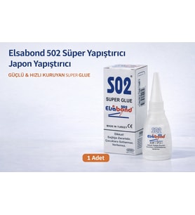 Elsabond 502 Süper Yapıştırıcı Japon Yapıştırıcı 20G Güçlü Hızlı Kuruyan Super Glue 1 Adet