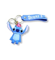 Stitch v3 Turquoise Edition 3D Figürlü Bilek Kayışlı Anahtarlık - 1 ADET
