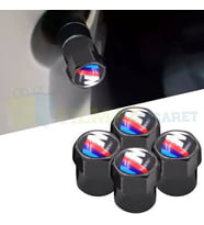 Bmw M Logo Sibop Kapağı Siyah 4 Adet Paslanmaz Çelik Yüksek Kalite