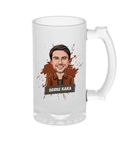 Erkeklere Özel Karikatür Tasarımlı Bira Bardağı