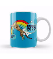 Sarcasm Funny Vintage ANIMAL Saying Covid Hi Omicron Virus 2022 Kupa Bardak Porselen