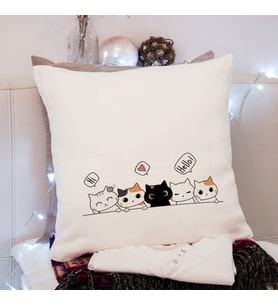 Kedi Tasarımlı Yastık