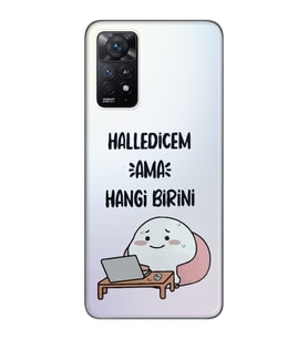 Redmi Note 12 Pro 4G Uyumlu Halledicem Tasarımlı Şeffaf Telefon Kılıfı