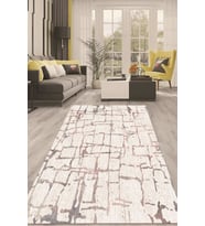 Dijital Kaymaz Taban Yıkanabilir Modern Renkli Salon Halısı Mutfak Halısı Yolluk ND-HT-392 (Krem)