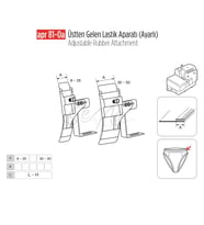 Üstten Gelen Ayarlı Lastik Apara 35mm/APR81-0(A)