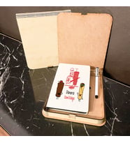 Dönerci Ahşap Kutulu Defter Kalem Set