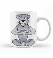 Schnauzer Namaste Yoga Kupa Bardak Porselen