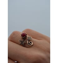 STONEAGE ÖZEL TARASIM MERCAN YÜZÜK (Altın / Dore)