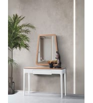 Soft Ceviz Modern Dresuar (Beyaz)