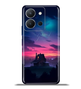 Vivo Y36 Kapak HD Renkli Dizayn Silikon Kılıf - Beautiful Sky