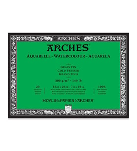 Arches Suluboya Blok Cold Press Natural White 300 gr 18x26 cm 20 Sayfa 