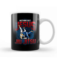 BJJ Nothing But Jesus And Jiu Jitsu Jiu Jitsu Kupa Bardak Porselen