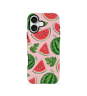 iPhone 16 Plus Vorian Çift Katmanlı MagSafe Kılıf Watermelon Garden Party