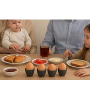 Dörtlü Gri Modern Yumurtalık seti