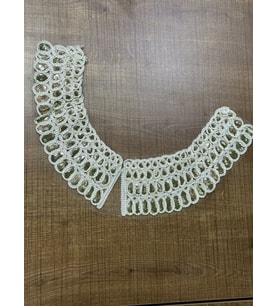 35X7 CM PUL PAYETLİ YAKA ELBİSE GÖMLEK YAKA APLİKE DİKİŞ HOBİ AKSESUARI