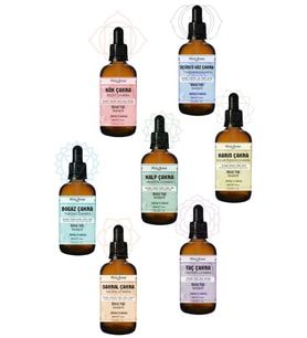 Aromaterapi 7 Chakra Çakra Masaj Yağı Seti % 100 Saf 210 Ml