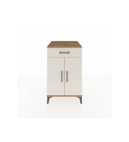 Kronos Komodin 2 Raflı Tek Çekmeceli 2 Kapaklı 60x59x96 Çam-Aytaşı