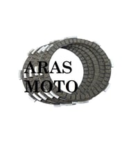 HONDA CBF 150 DEBRİYAJ BALATA SETİ YAN SANAYİ TÜM YILLARA UYUMLU -ARASMOTO (Siyah)